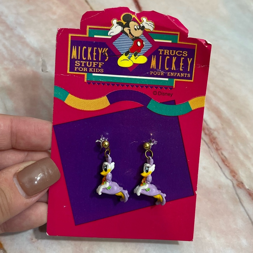DAISY DUCK Disney Vintage Earrings